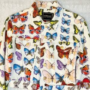 Versace Jeans Signature Butterfly Print Jacket, XS / XS 1995